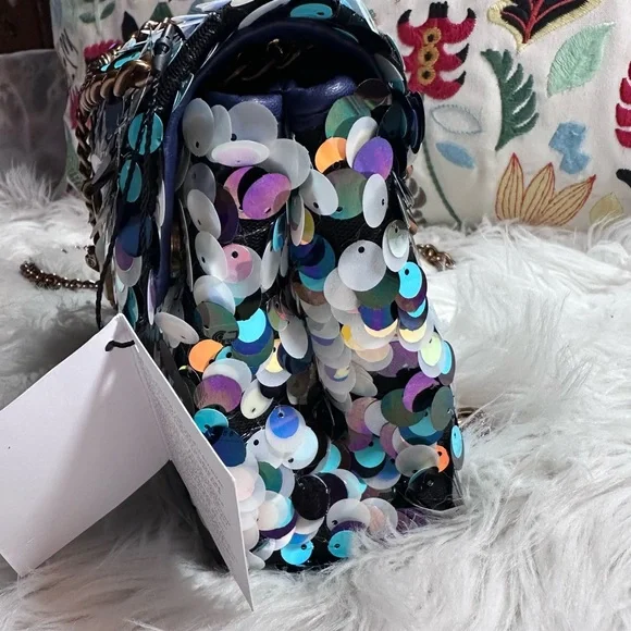 Kurt Geiger • Iridescent Sequin Brixton Purse Mini